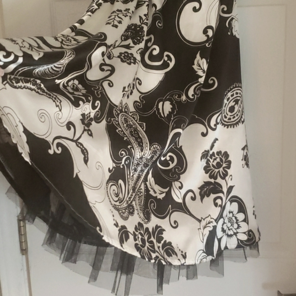 Black and white dress